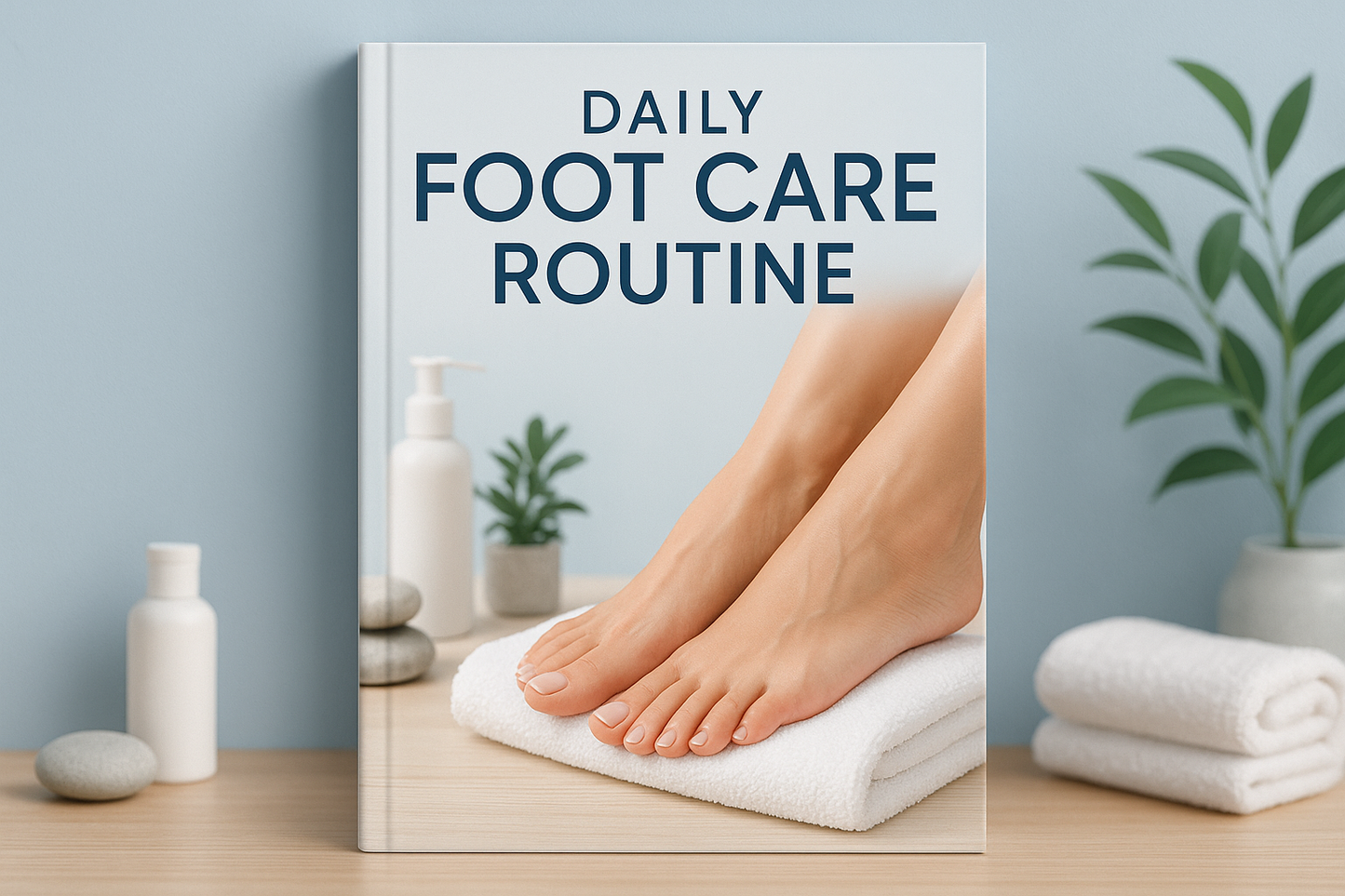 generate a book cover image for Daily Foot Care Routine