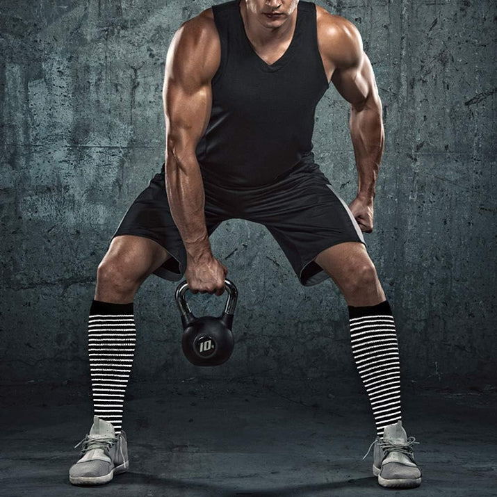 Ultimate 6 Pairs Compression Socks for Men & Women - Ideal Support for Nurses, Runners, and Athletes!